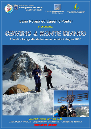 Manifesto Cervino e Monte Bianco